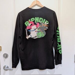 GUC RIPNDIP L Teenage Mutant Cartoon Print Long Sleeve Tee
